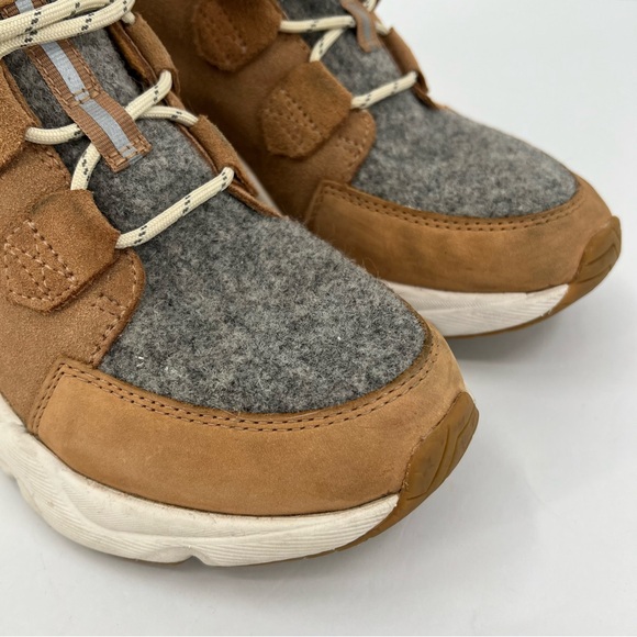 SOREL Kinetic RNEGD Caribou Shoe Waterproof Insulated in Tawny Buff Quarry 7.5 - Picture 8 of 13